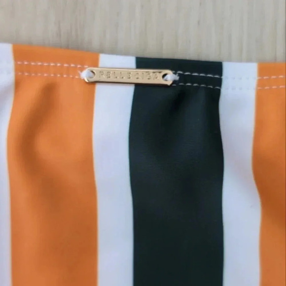 RELLECIGA | Women's Orange/Green/White Tie Up Low-Rise Bikini Bottoms NW… - Picture 8 of 8